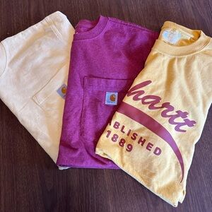 3 like new carhartt t shirts